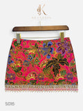Iris Beaded Mini Skirt in Fuchsia (S016)