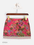 Iris Beaded Mini Skirt in Fuchsia (XS004)
